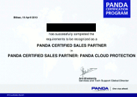 Certificazione Commerciale Panda Business Partner